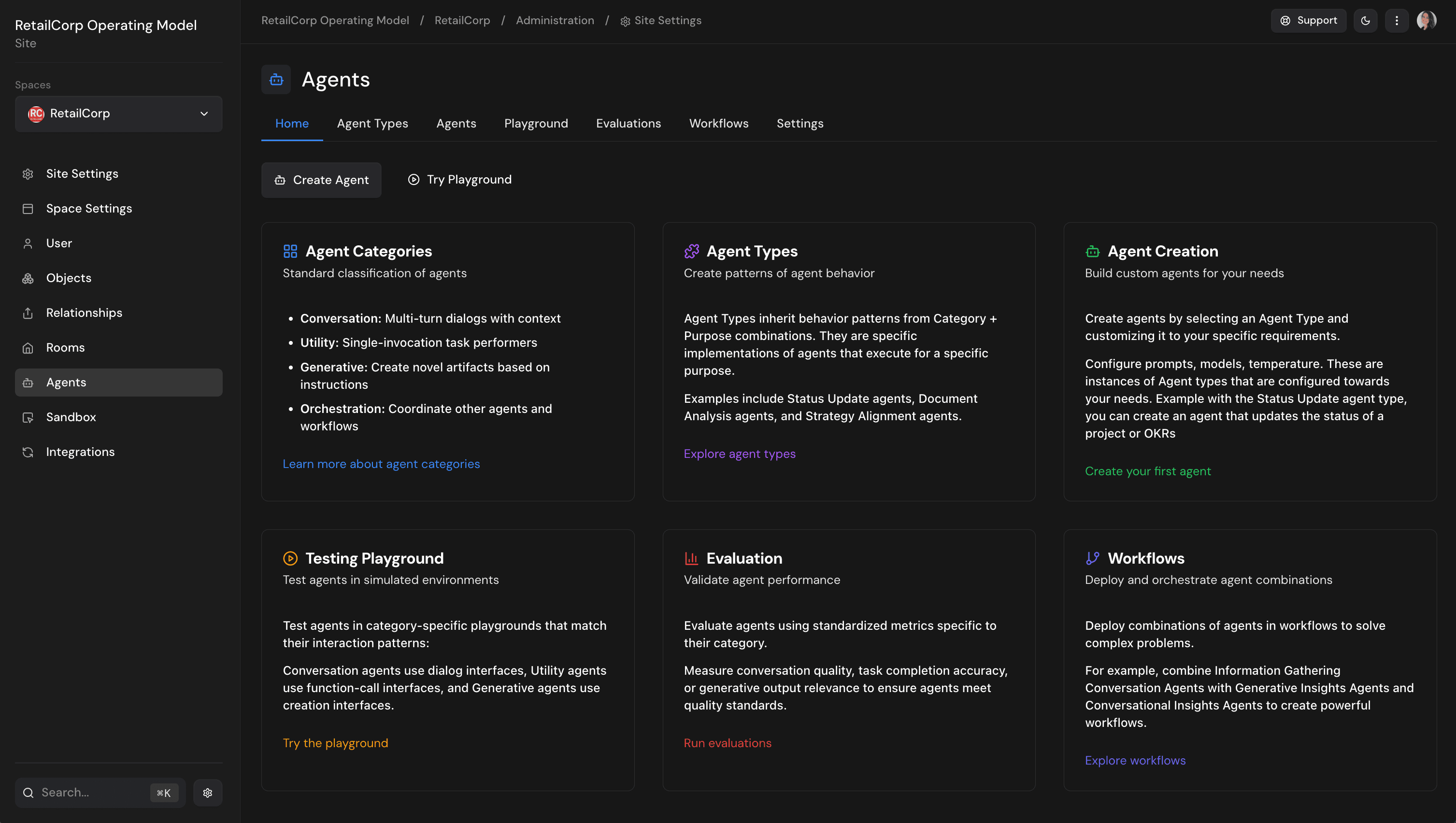 Utility agent example